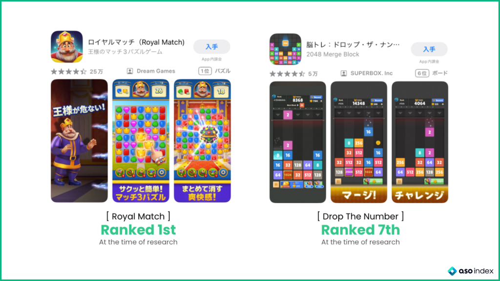 Puzzle Games in Japan: Screenshot Trends